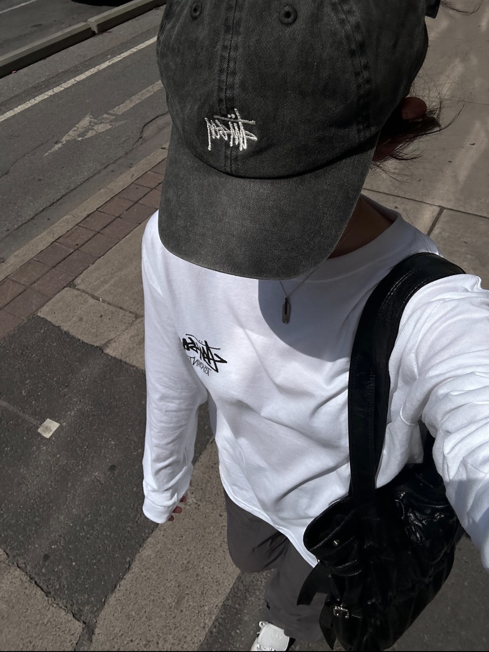 Stussy Washable Black Logo Baseball Cap